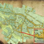 Розташування каплички на мапі 1876 р.